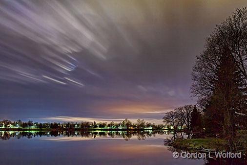 Lower Reach Basin At Night_22842.jpg - Photographed along the Rideau Canal Waterway at Smiths Falls, Ontario, Canada.